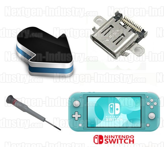 Réparation Nintendo Switch Lite HS écran bleu 